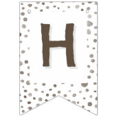 地球紙吹雪水色ドット束フラグ バンティングフラッグ (第2の旗)