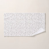 地球紙吹雪水色ドット バスタオルセット (ハンドタオル)