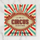 地球素晴らし回路に表示子供の誕生日パーティー フェイバータグ (正面)