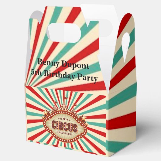 地球素晴らし回路に表示子供の誕生日パーティー フェイバーボックス (オープン)