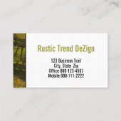 地球素朴トーン全球レイ抽象芸術 名刺 (裏面)