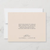 地球素朴花模様サンキューカード サンキューカード (裏面)