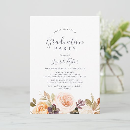 地球素朴花模様卒業党 招待状 (スタンド正面)