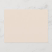 地球素朴花模様日付夜間アイディアカード ポストカード (裏面)