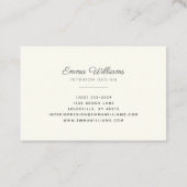 地球素朴花模様紫と緑 名刺 (裏面)