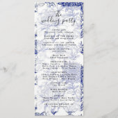 地球素朴花模様結婚式 プログラム (裏面)