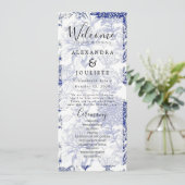 地球素朴花模様結婚式 プログラム (スタンド正面)