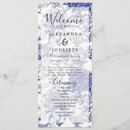 地球素朴花模様結婚式 プログラム