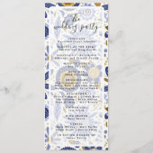 地球素朴花模様結婚式 プログラム (裏面)