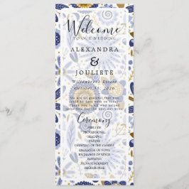 地球素朴花模様結婚式 プログラム