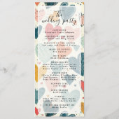 地球素朴花模様結婚式 プログラム (裏面)