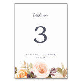 地球素朴花模様表の番号 テーブルナンバー (裏面)