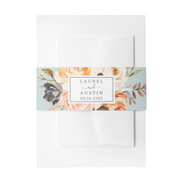 地球素朴花模様 |ミント結婚ス 招待状ベリーバンド