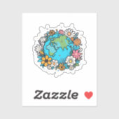 地球美しい シール (シート)