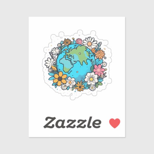 地球美しい シール (シート)