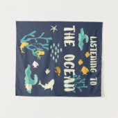 地球聞の日の海だ タペストリー (正面(横))