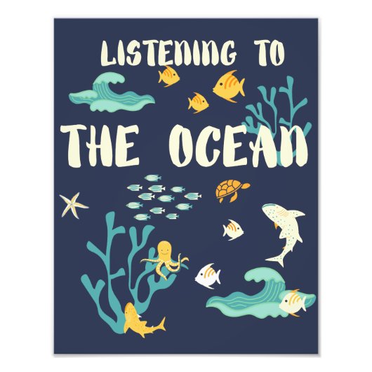 地球聞の日の海だ フォトプリント            (正面)