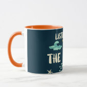 地球聞の日の海だ マグカップ (左)