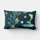 地球聞の日の海だ ランバークッション (裏面)