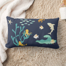 地球聞の日の海だ ランバークッション