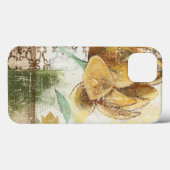 地球花との装飾的なフレスコ画のデザイン Case-Mate iPhoneケース (裏面 (横))
