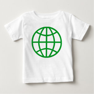 地球記号 ベビーTシャツ
