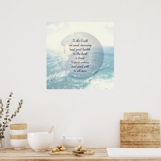 地球賛美の ポスター (キッチン)