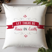 地球赤と白聖降誕祭の平和 クッション