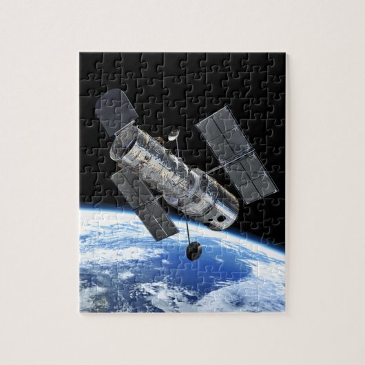 地球軌道上のハッブル宇宙望遠鏡 NASA公式写真 ジグソーパズル (縦)
