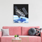 地球軌道上のハッブル宇宙望遠鏡 NASA写真 キャンバスプリント (インサイチュ (リビング))