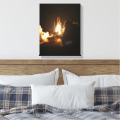 地球軌道宇宙船ナイトキャンバス キャンバスプリント (インサイチュ (寝室))