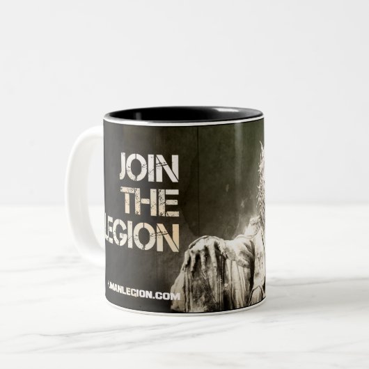 地球軍隊のマグの戦い ツートーンマグカップ (正面左)