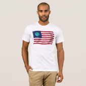 地球連合の国旗Tシャツ Tシャツ (正面フル)