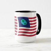地球連合国旗マグカップ マグカップ (正面右)