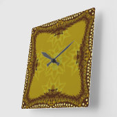 地球部族の森の壁時計 スクエア壁時計 (傾斜)