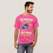 地球銀河系天文占星術の回転 Tシャツ (正面フル)