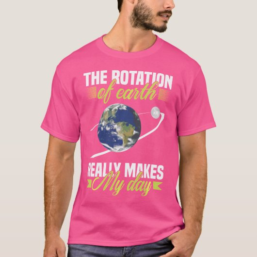 地球銀河系天文占星術の回転 Tシャツ (正面)