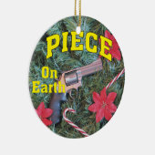 地球銃のクリスマスのオーナメントの部分 セラミックオーナメント (右)