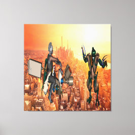 地球防衛 キャンバスプリント