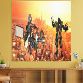 地球防衛 キャンバスプリント (インサイチュ (リビング))