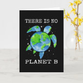 地球Ｂはない タートル デザイン 地球の日 ギフト カード (黄色い花)