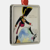 地球1803年上の大またへの停止 メタルオーナメント (右)