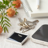 地球2の上の軌道上のハッブル宇宙望遠鏡 キーホルダー (側面)