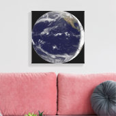 地球2の衛星画像 キャンバスプリント (インサイチュ (リビング))