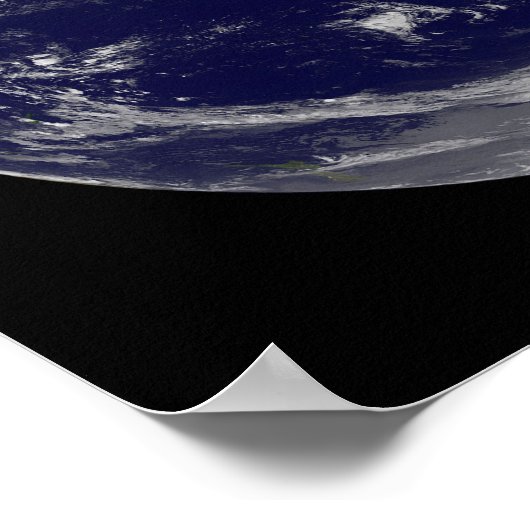 地球2の衛星画像 ポスター (角)