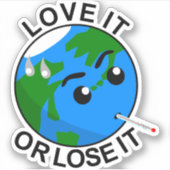 地球;それを愛するか、または失う シール (正面)