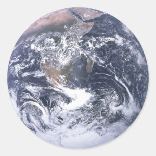 地球 – アポロ17号写真 ラウンドシール