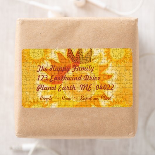 地球（オレンジ） ラベル (インサイチュ)