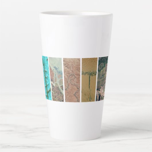 地球 カフェラテマグ (正面)