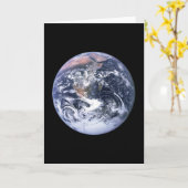 地球 カード (黄色い花)